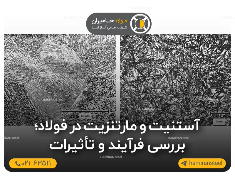 آستنیت و مارتنزیت در فولاد چیست؟ بررسی کامل و کاربردی