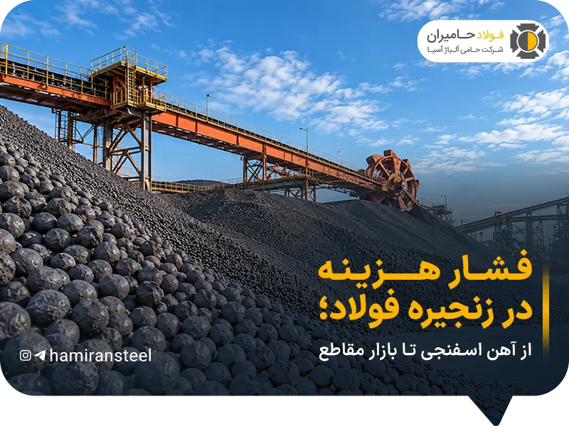 فشار هزینه در زنجیره فولاد؛ از آهن اسفنجی تا بازار مقاطع