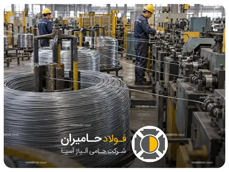 مراحل تولید سیم خاردار خطی